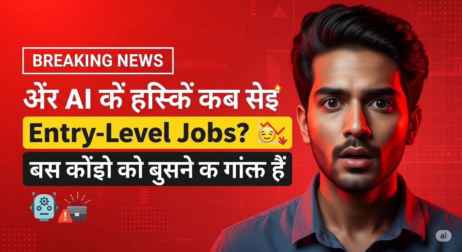 क्या AI से खतरे में हैं Entry-Level Jobs? भारत में तकनीकी क्षेत्र में बढ़ती चुनौतियां